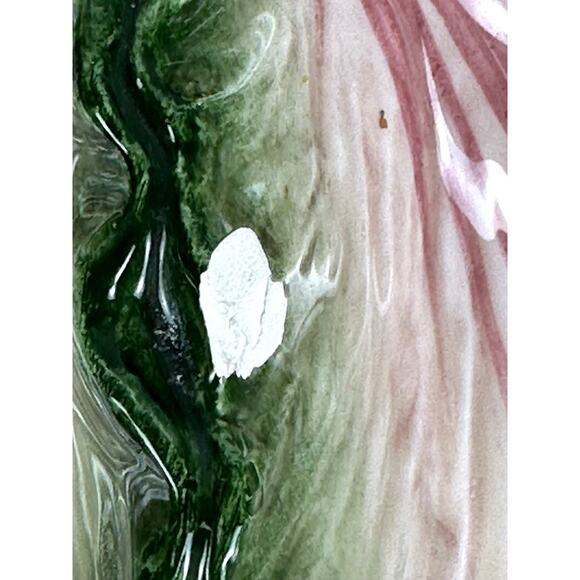 Fitz & Floyd Majolica Green Cabbage Divided Large 12.5" Serving Platter-Chip - Picture 6 of 10